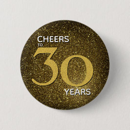 Cheers till 30 års Black Guld 30års födelsedag Knapp