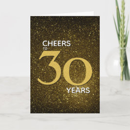 Cheers till 30 års Black Guld 30års födelsedag Kort