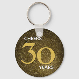 Cheers till 30 års Black Guld 30års födelsedag Nyckelring