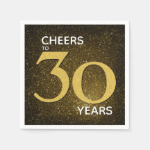 Cheers till 30 års Black Guld 30års födelsedag
