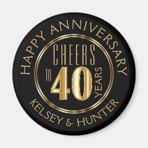 Cheers till 40 år magnet