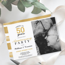 Cheers till 50 år | Bröllop-årsdagen Guld