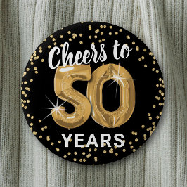 Cheers till 50 år Födelsedag Knapp
