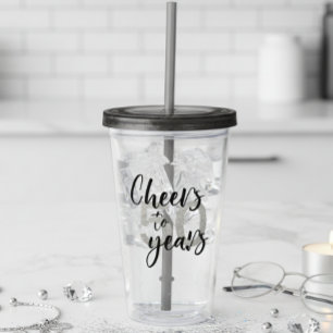 Cheers till 50 år Glitter Gift party Take Away Mugg