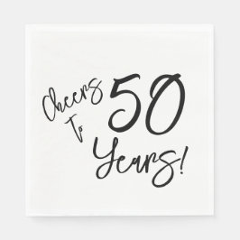 Cheers till 50 år pappersservett