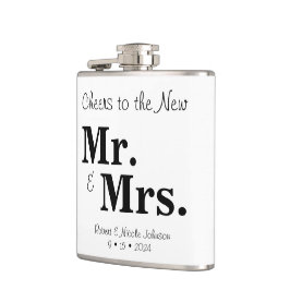 Cheers till New Mr. och Vinyl Wrapped Flask Fickplunta