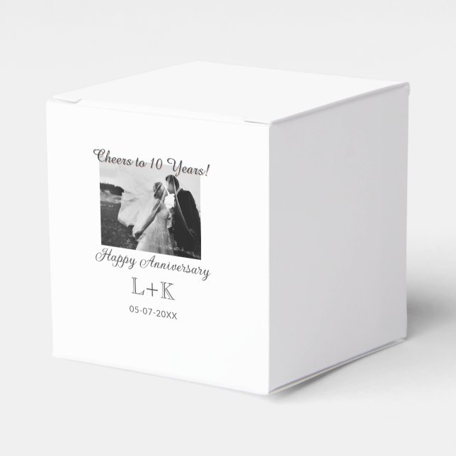 Cheers to 10 Years happy anniversary add photo dat Presentaskar (Framsidan Sidan)