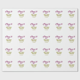 Cheers to 10th wedding anniversary mauve golden na presentpapper