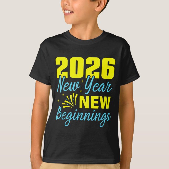 Cheers To 2026 Happy New Year Party New Beginning  T Shirt (Framsida)