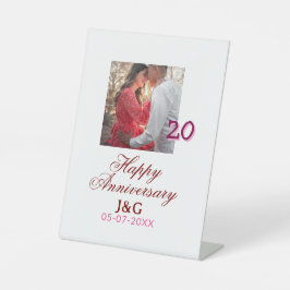 Cheers to 20 Years happy anniversary add photo dat