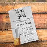 Cheers to 50 Years Silver Guld Glitter Whiskey Inbjudningar<br><div class="desc">Den här designen har skapats genom digital grafik. Det kan vara personlig i området att tillhandahålla eller anpassa genom att klicka för att anpassa ytterligare alternativ och ändra namn, initialer eller ord. Du kan också ändra texten färg och stil eller ta bort texten för en bilddesign. Kontakta mig på colorflowcreations@gmail.com...</div>