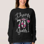 Cheers to 70 Year Old 70th Birthday Queen Drink W T Shirt<br><div class="desc">Cheers to 70 Year Old 70th Birthday Queen Drink Vin</div>
