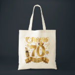 Cheers to 70 Years Old Lycklig 70th Birthday Queen Tygkasse<br><div class="desc">Cheers to 70 Years Old Lycklig 70th Birthday Queen Champagne</div>