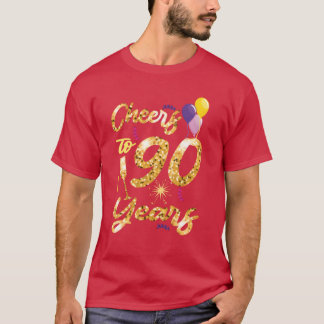 Cheers to 90 Years 1931 90Th Birthday Celebration  T Shirt