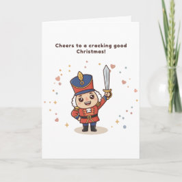 Cheers to a Cracking Good Christmas Cute Puchi  Kort