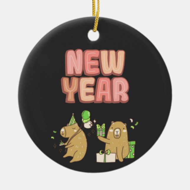 Cheers to a Fresh Start! Julgransprydnad Keramik (Framsidan)