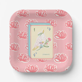 Cheers to Bird Bam Mahjong Papper Plate