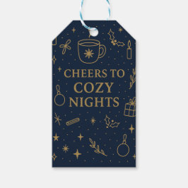 Cheers to Cozy Gift Tag Presentetikett
