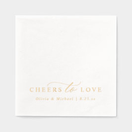 Cheers to Love Elegant Modern Wedding Gold