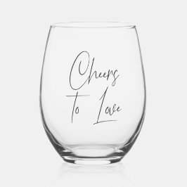 Cheers To Love Handwritten Script