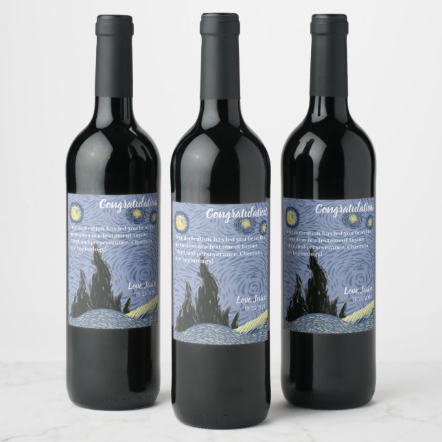 Cheers to New Heights: Custom Wine Labels for Cele Vinflaska Etikett (Flaskor)