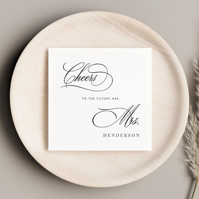 Cheers to the Future Mrs Möhippa Brunch Pappersservett (Skapare uppladdad)