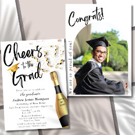 Cheers to the Grad Studentfest Notification Inbjudningar