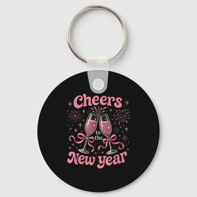 Cheers To The New Year 2026 Nk Celebration Gift  Nyckelring (Framsida)