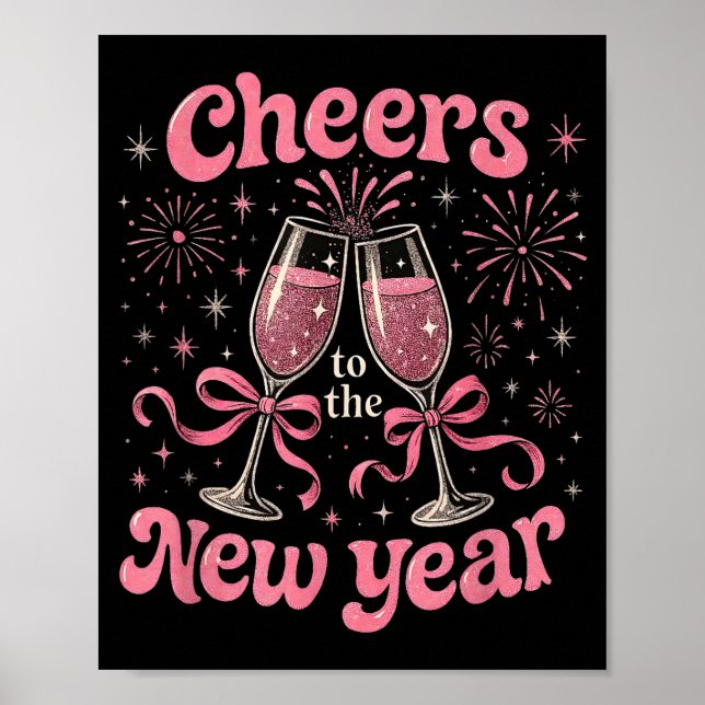 Cheers To The New Year 2026 Nk Celebration Gift  Poster (Framsidan)