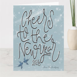 cheers to the new year kort