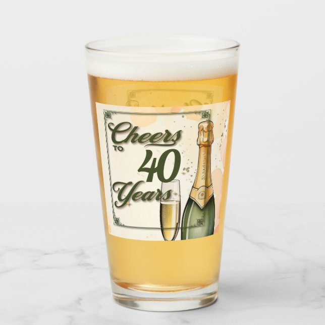 Cheers to Years Party Glaskopp (Baksida fylld)