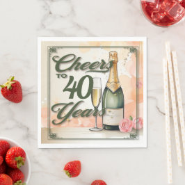 Cheers to Years Party Pappersservett