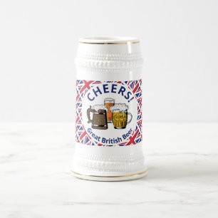 Cheers UNION JACK Anpassningsbar Tecknad Underbar Sejdel