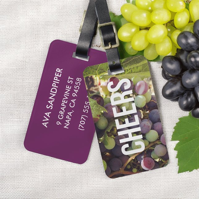 Cheers Vin Land Luggage Tag Bagagebricka (Skapare uppladdad)