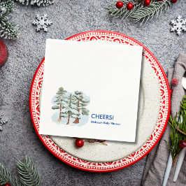 Cheers Winter baby sitt kall utanför Pappersservett