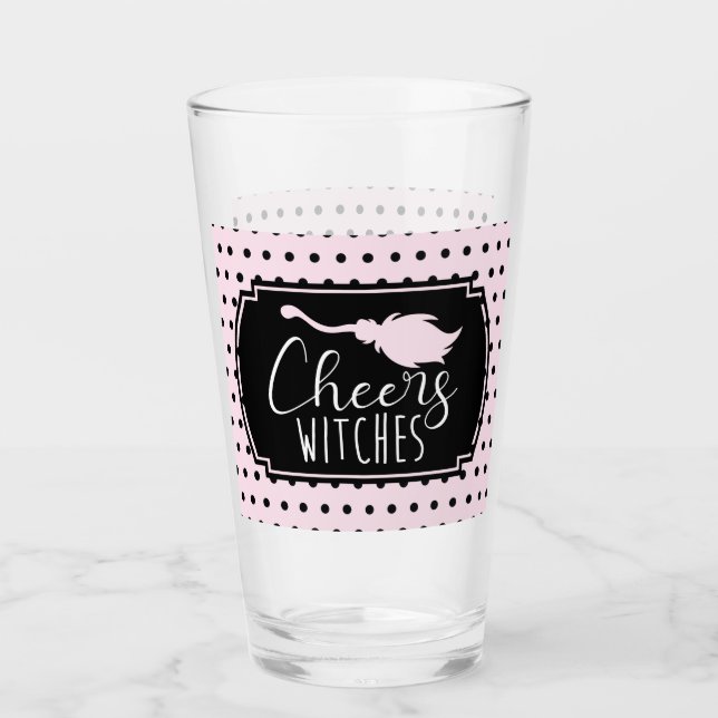 Cheers Witches Halloween Girl Birthday Glaskopp (Framsida)