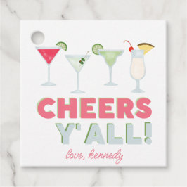 Cheers Y'all Cocktail Favor Gift-Märkre Gåvor Etiketter