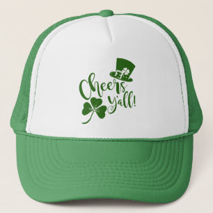 Cheers Yall St patrick's day Irish Parad eller Par Truckerkeps
