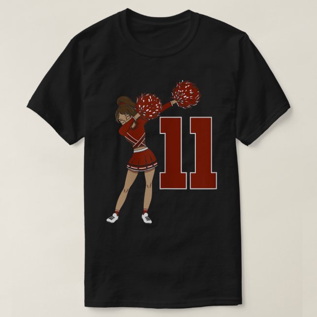 Cheersted Girl Cute Birthday Cheer T Shirt (Design framsida)
