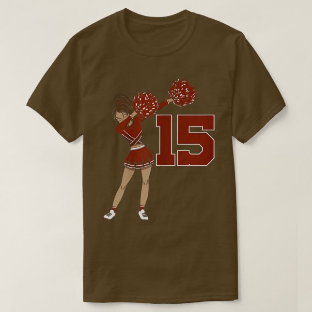Cheersted Girl Cute Birthday Cheer T Shirt (Design framsida)
