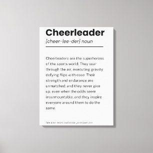 Cheerwriter Definition, Cheerlead Decor Gifts Canvastryck