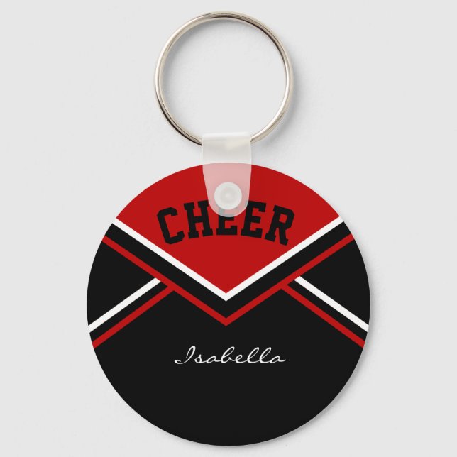 Cheerwriter Outfit in Mörk Red Nyckelring (Framsida)
