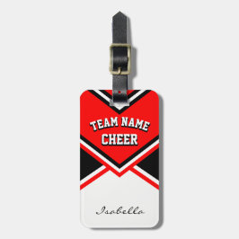 Cheerwriter Outfit in Red, Black and White Bagagebricka