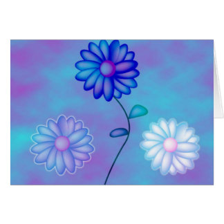 Cheery blommor hälsningskort