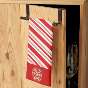 Cheery Candy cane Rand Kökshandduk
