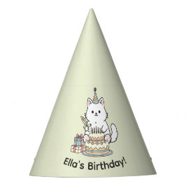 Cheery Cat Birthday Cake Customizable Design