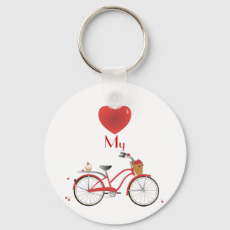 Cheery Cherry Bicycle Nyckelring
