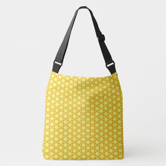 Cheery Gult Mustard Large Travel Yoga Axelväska (Framsida)