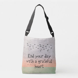 Cheery "Inspirational Ord" Sunrise Tote Bag Axelväska