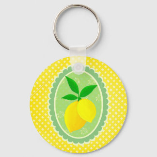 Cheery Personlig Sunny Gult Lemon Nyckelring